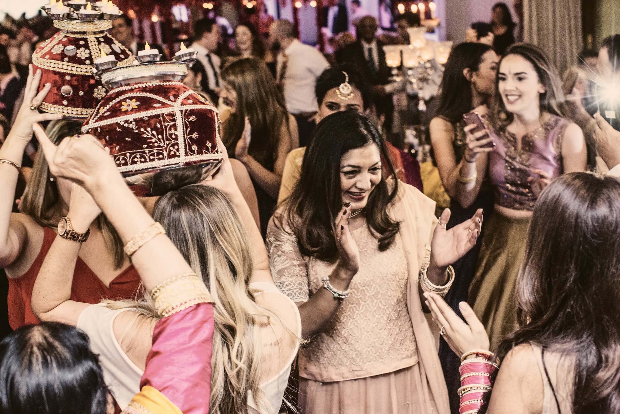 Winnie dancing at a wedding